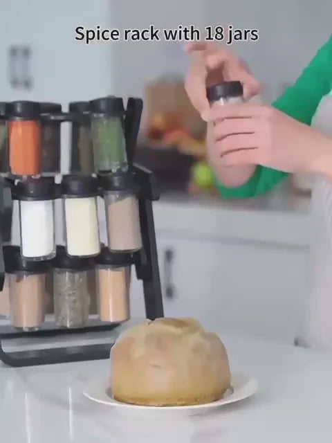 SpiceSpin 12-Jar Rotating Spice Rack