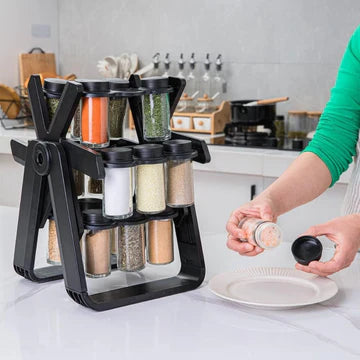 SpiceSpin 12-Jar Rotating Spice Rack