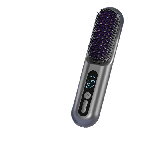 2 in 1 Cordless Hair Straightener Brush